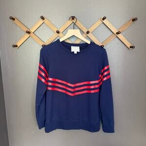 Sail to Sable Crewneck Sweatshirt Chevron Size Small